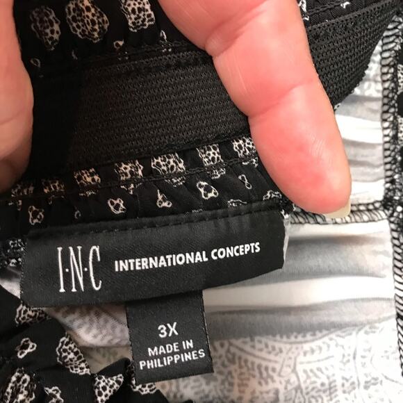 INC Wide Leg Boho Hippie Palazzo Lounge Pants 3X - Picture 7 of 9